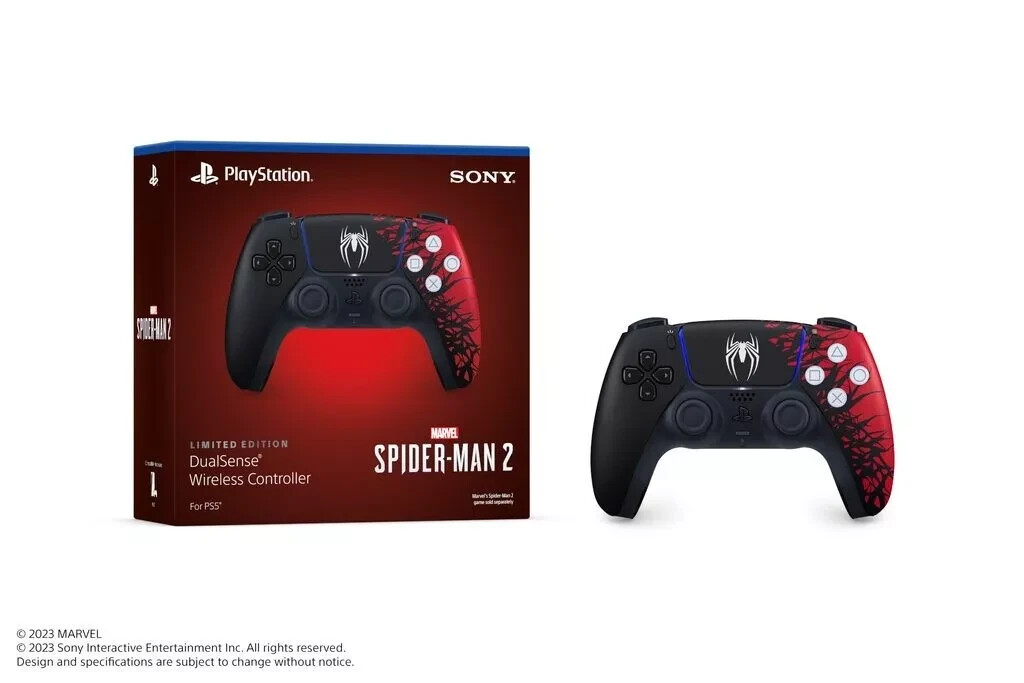 PS5 Marvel's Spider-Man 2 Limited Edition DualSense Controller and Console Cover