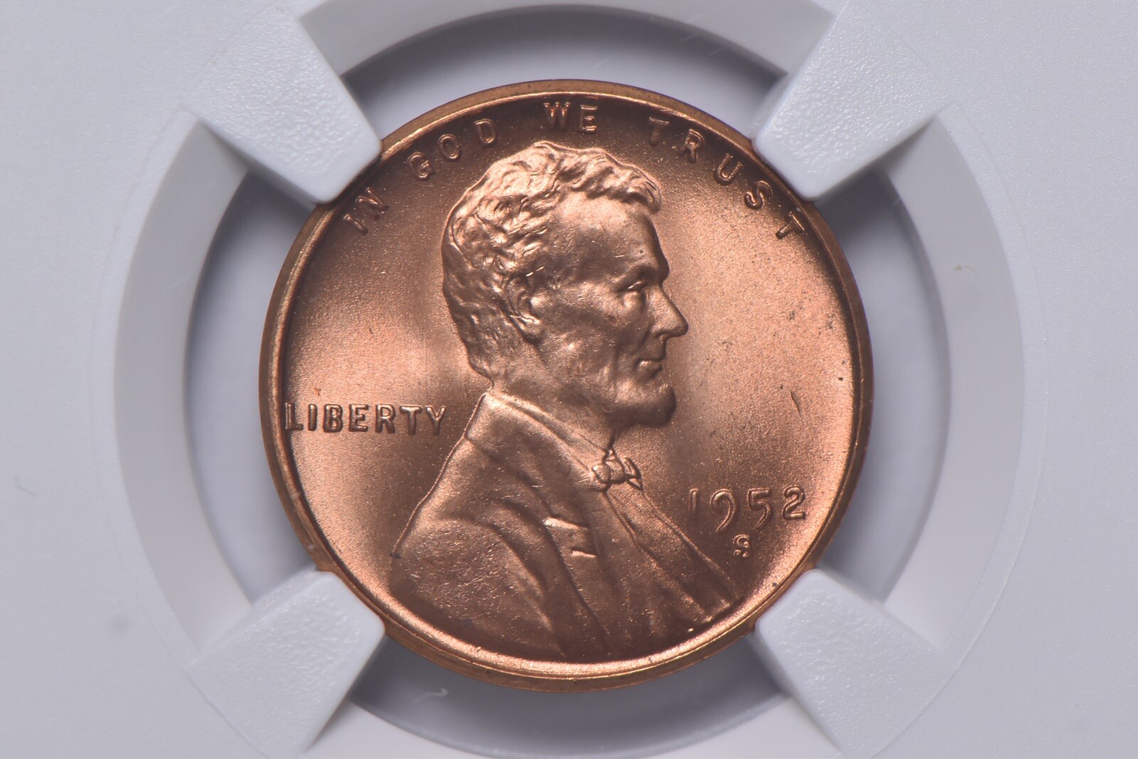 1952-S Lincoln Wheat Cent 1c MS66 RD NGC Special Label