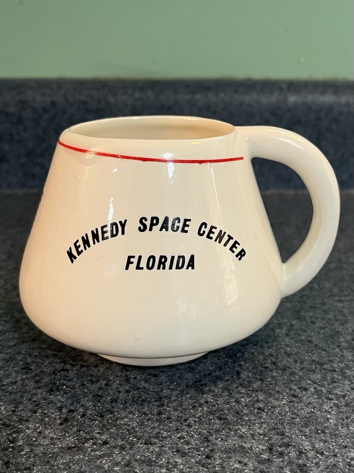 NASA Apollo Command Module Mug Kennedy Space Center Florida Ceramic Vintage