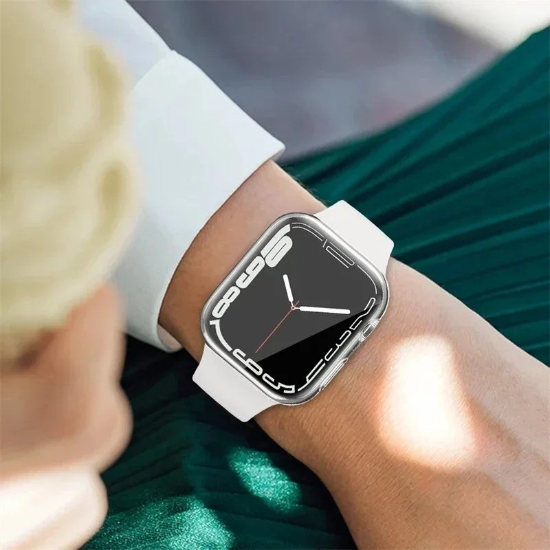 Apple Watch TPU Screen Protector Case Full Cover Shockproof Bumper 38-45mm