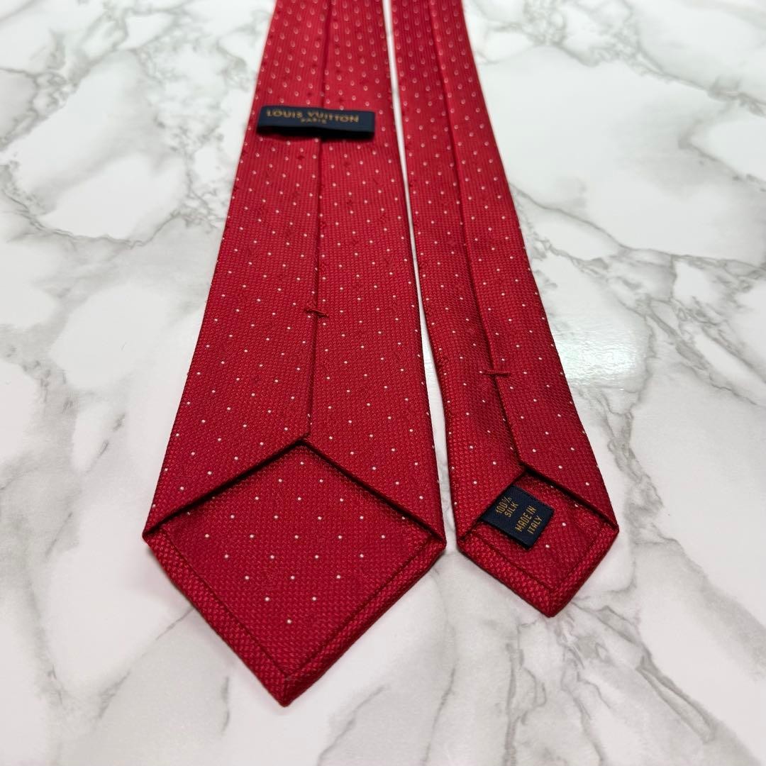 Louis Vuitton 100% Silk Monogram Tie Luxury Brand Used