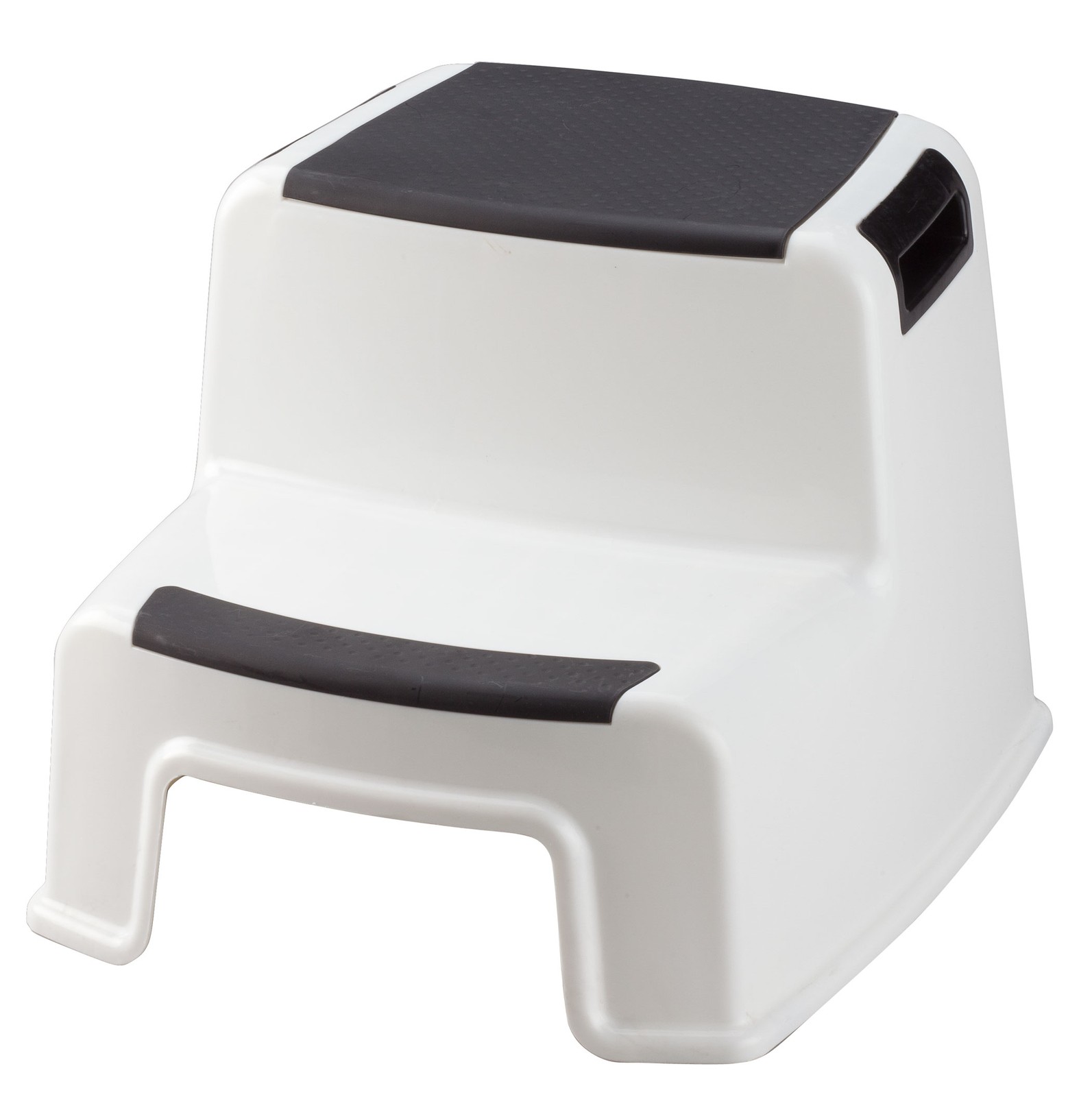 Two-Tier Portable Stepping Stool - Safe Design w/Handles|280 lb Capacity|10 1/4"
