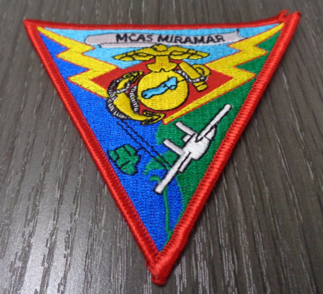 MCAS MIRAMAR PATCH US MARINE AIR STATION MAW SAN DIEGO CA PILOT CREW MCB new
