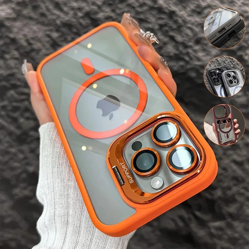Shockproof MagSafe Case For iPhone 17 16 Pro Max 15 14 13 12 + Camera Lens Cover