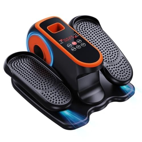 Under Desk Elliptical Machine Quiet Electric Leg Exerciser 12 Speeds Remote
