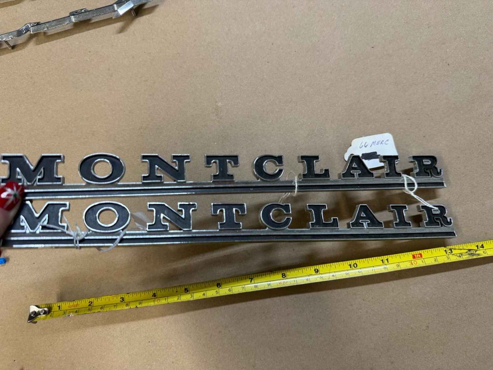66 1966 Mercury Montclair Quarter Panel Emblems Pair OEM NICE!