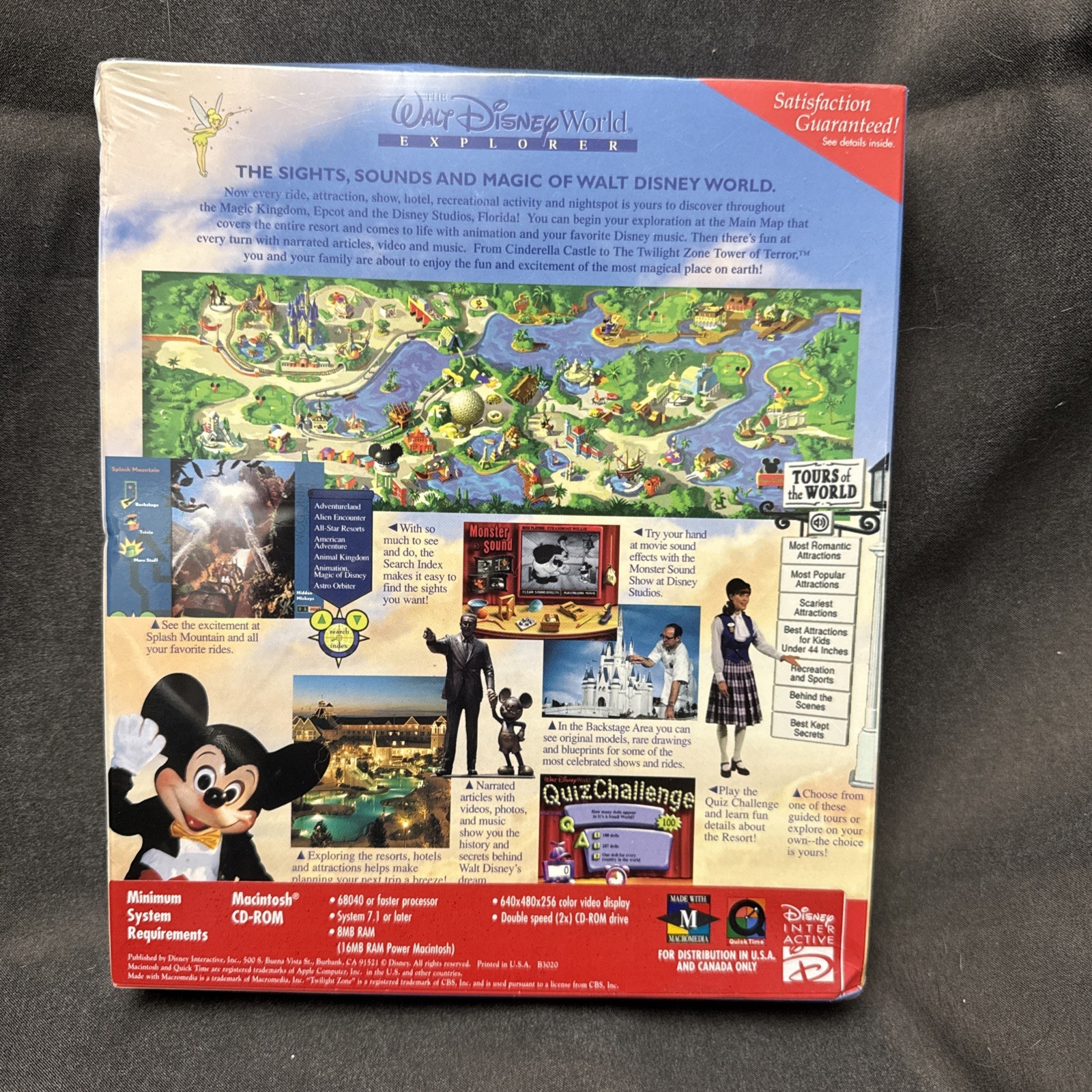 NEW SEALED - The Walt Disney World Explorer Computer Software (PC, CD-ROM)