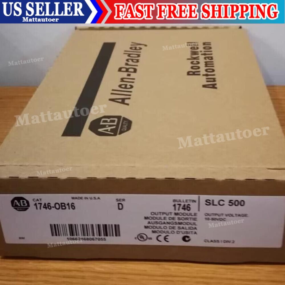 NEW~ Allen Bradley   1746-OB16 SER D SLC 500 PLC Output Module 1746OB16 in box