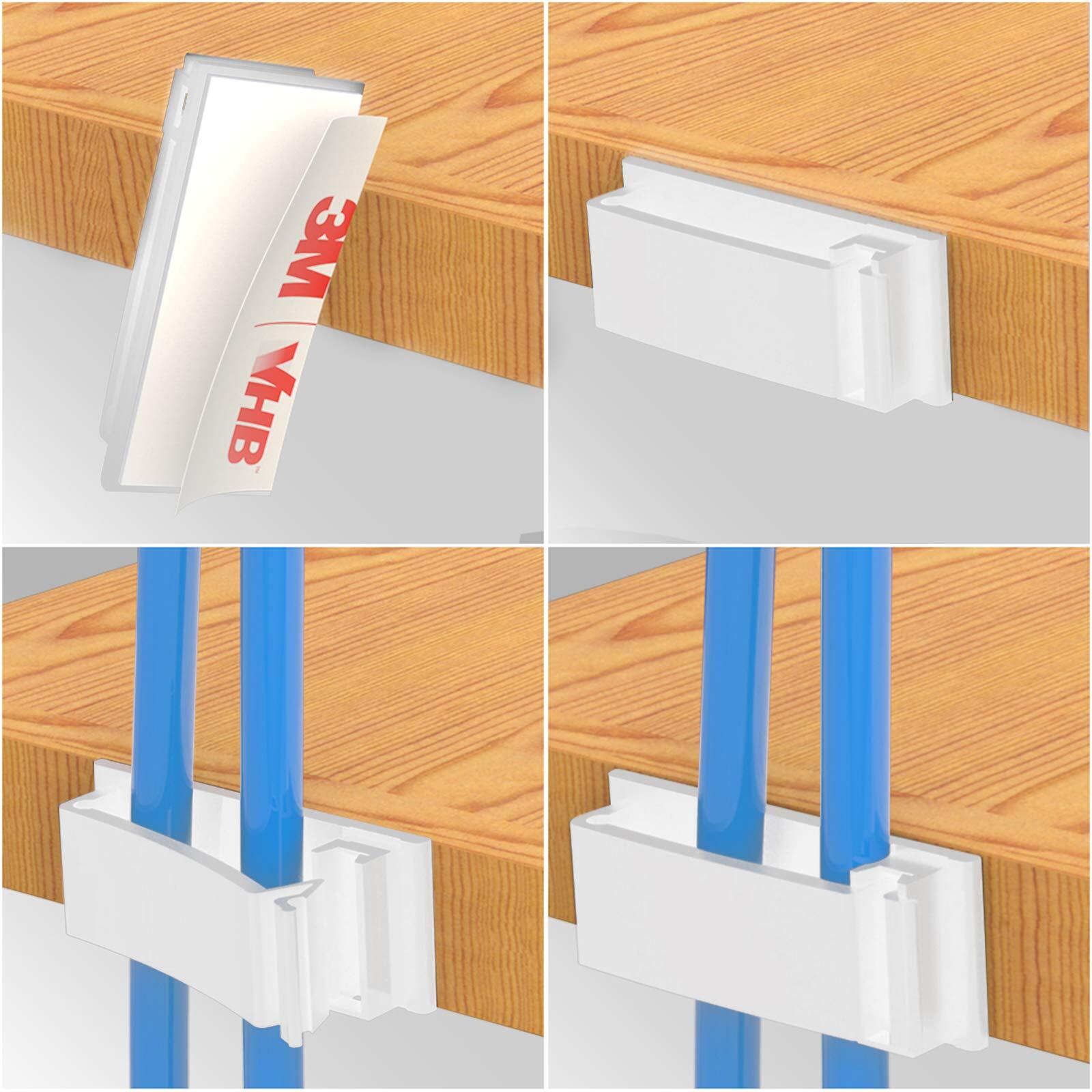 Cable Clips With Strong Selfadhesive Multipurpose Wire Clamps For Cable Manageme