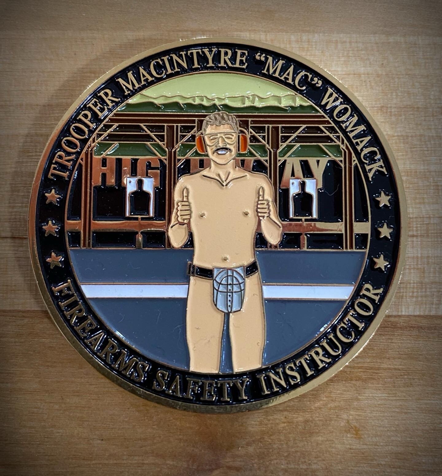 New Limited Vermont State Police Super Troopers Movie Mac Firearms Instructor!