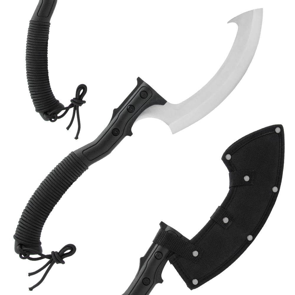 Kojiro Khopesh and Sheath | Tactical Egyptian Knife | Stainless Steel Blade