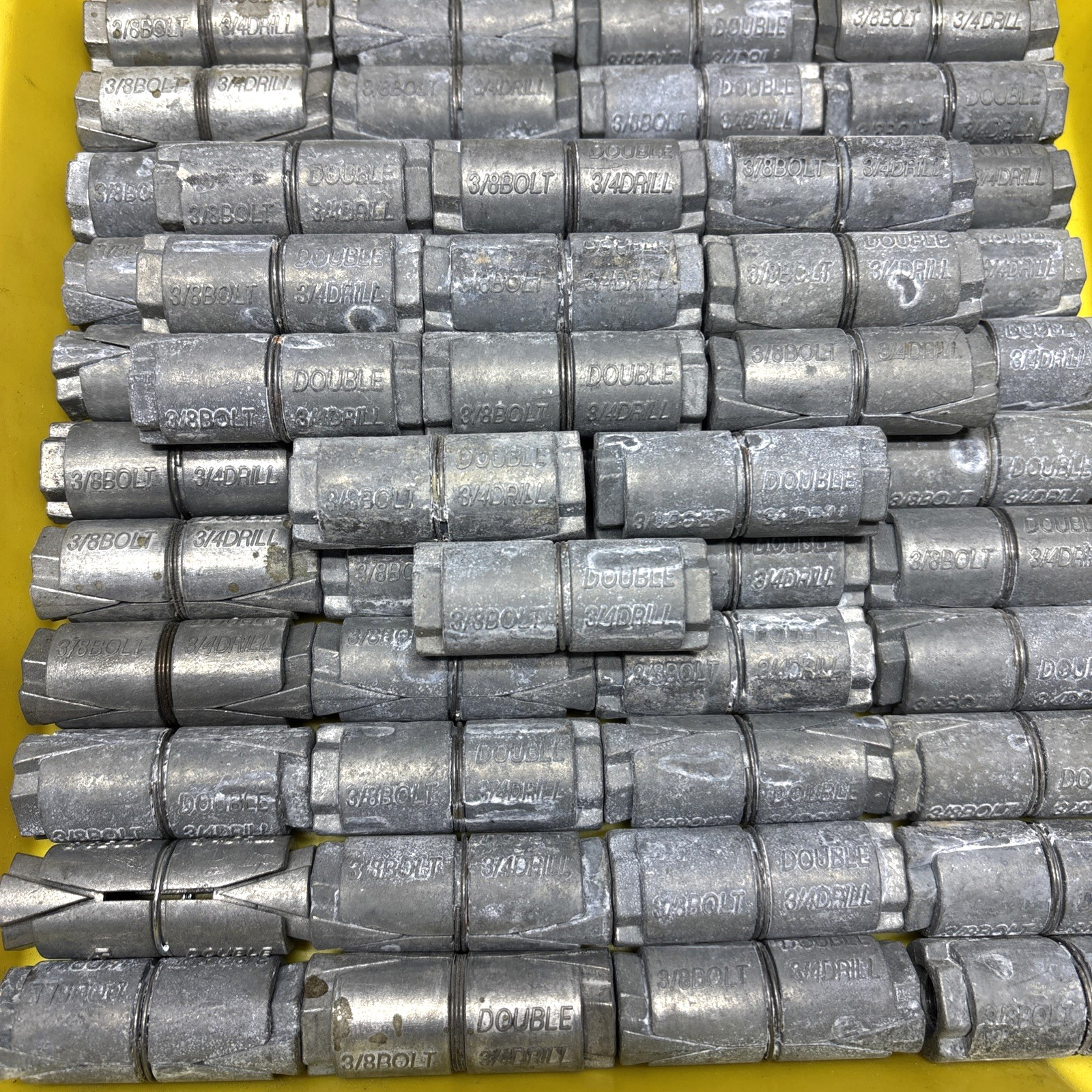 56- 3/8-16 Double Bolt Anchor, 3/4" Drill Size, Oxidation, Free US Ship