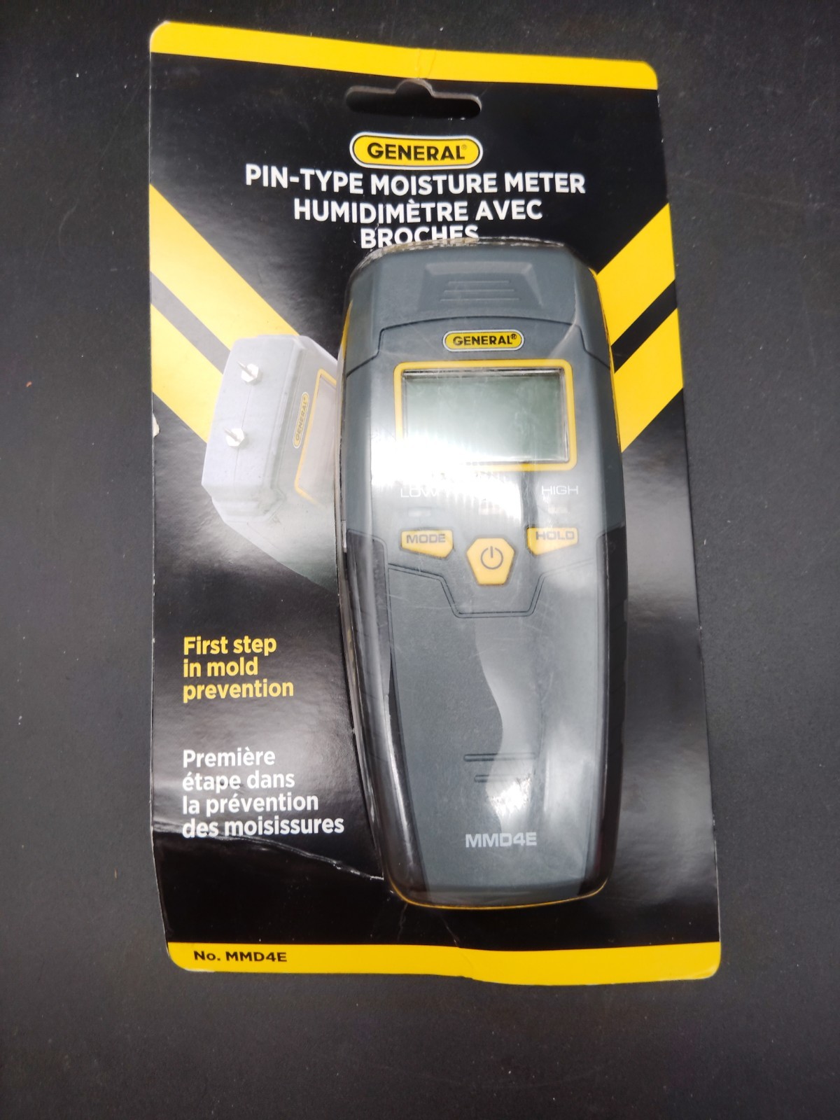 General MMD4E Pin-Type Moisture Meter Water Leak Detector NEW