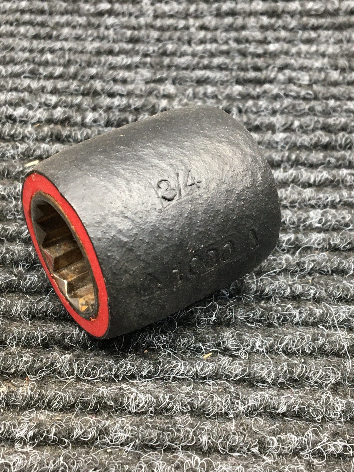 CEMENTEX 11/16" 1000V Insulated Socket, 1/2" Drive,12-pt