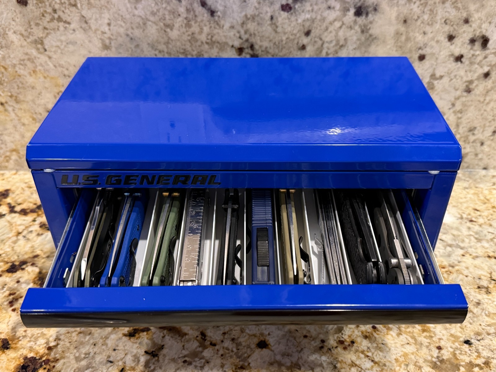 Pocket Knife Organizer for US General & Kobalt Mini Toolbox | Black