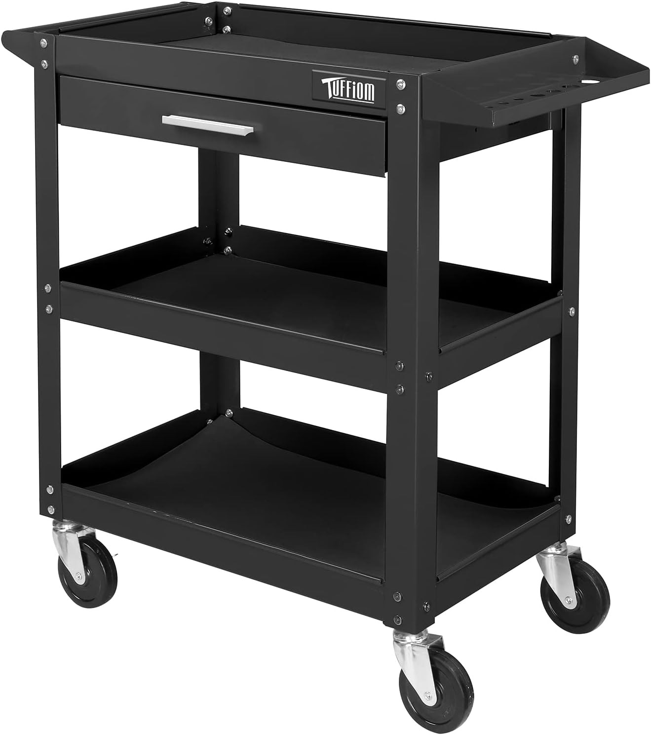 Utility Cart Tool Organizer with Storage Drawer Service Tool Cart for Mechanics