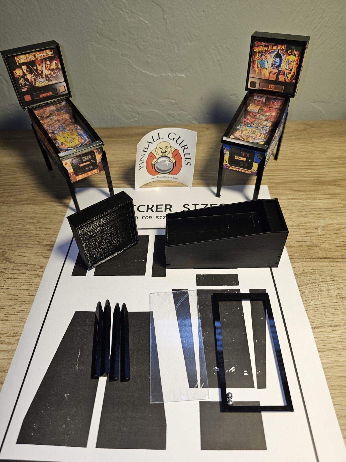 Stern 2006-2018 Pinball Machine DIY 1:13 Scale *Blank “Build Your Own” Model Kit