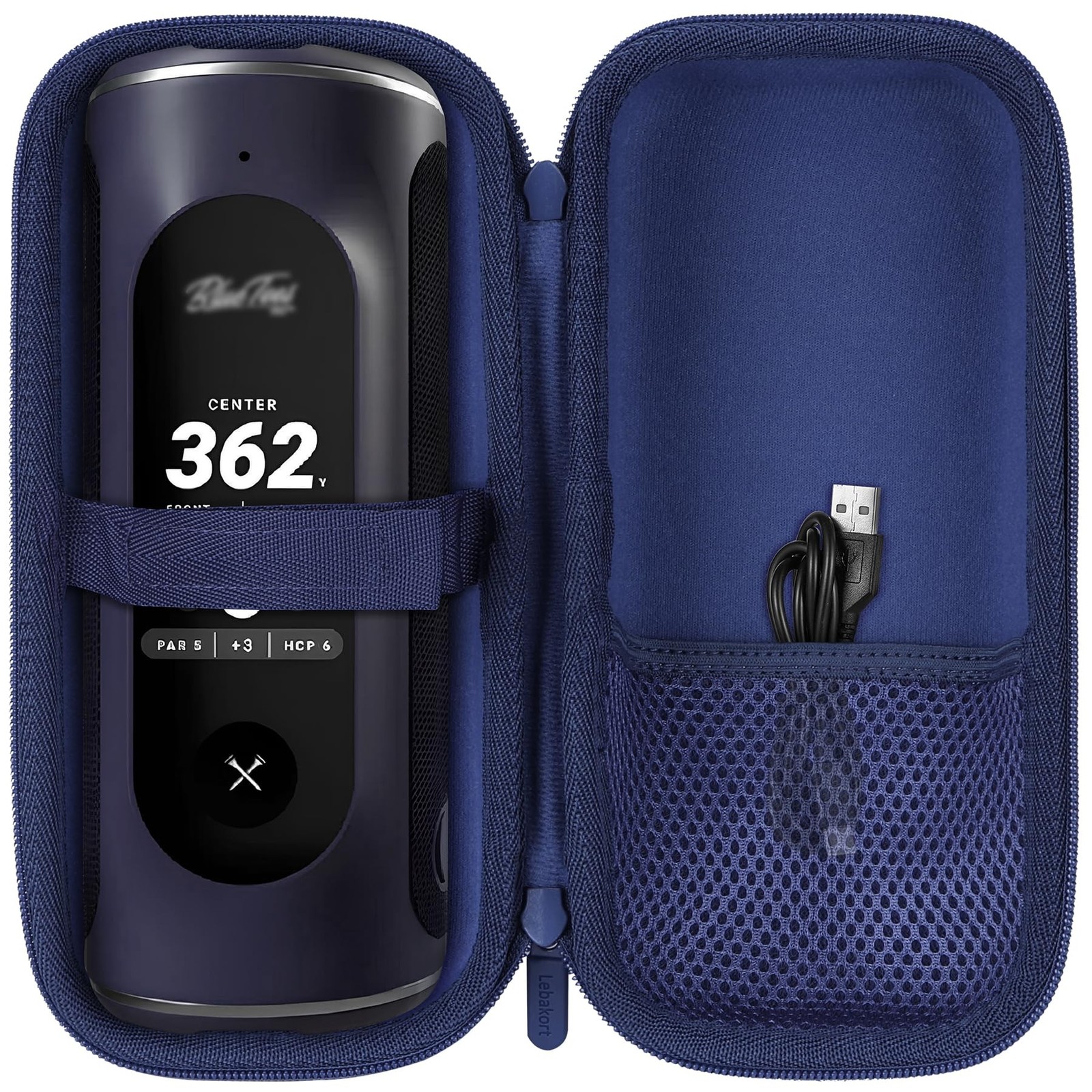 Lebakort Hard Case Compatible with Blue Tees Golf Player+ GPS Speaker (Navy C...