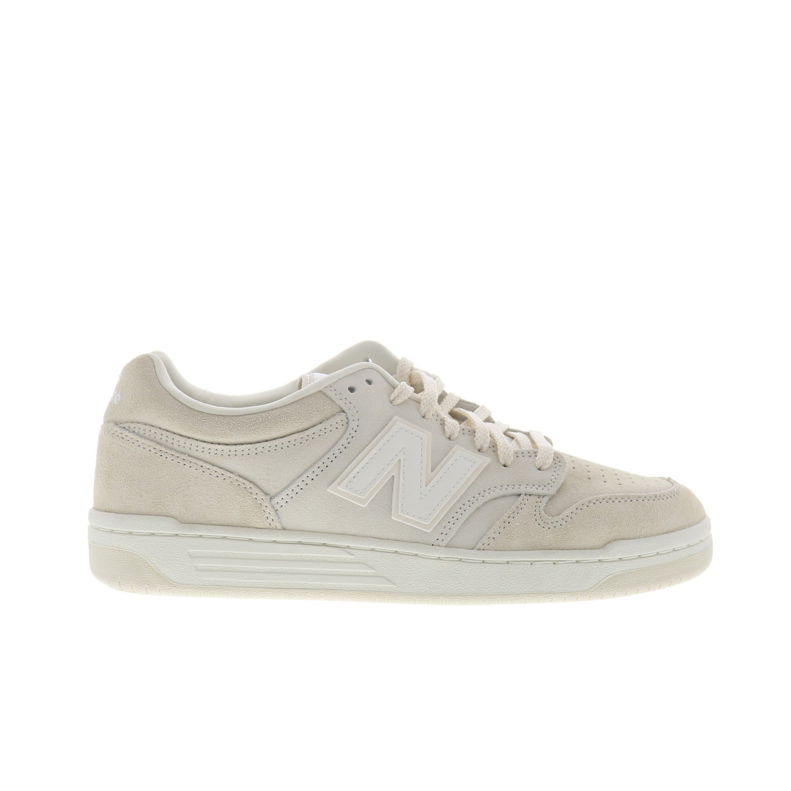 New Balance 480 BB480LDS Mens Beige Suede Lace Up Lifestyle Sneakers Shoes