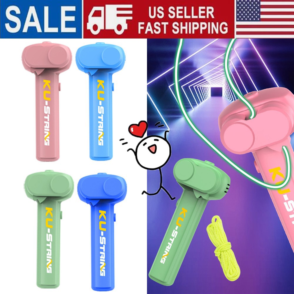 Light Toy String Glow in the Dark String Rope Launcher Luminous Portable Hand GN