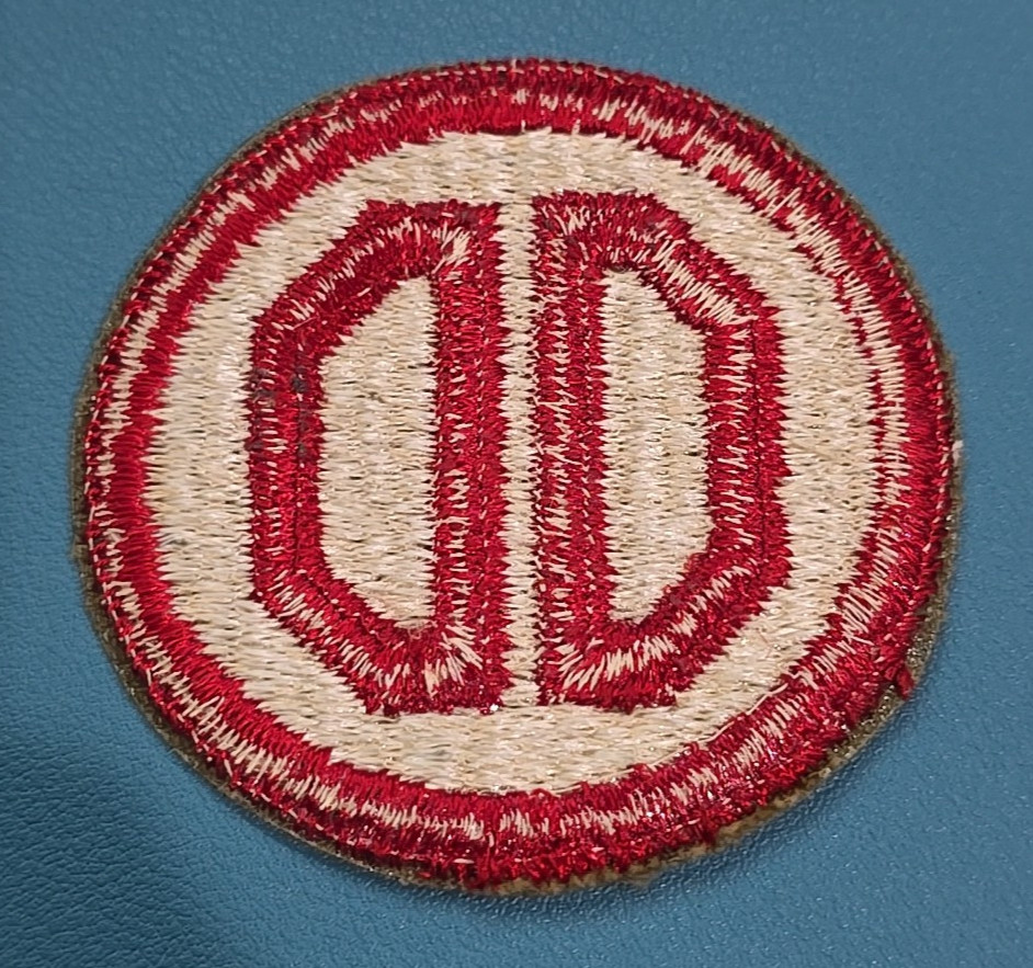 31st Infantry Division Patch-Cut Edge-Snow Back---Original WW-II*