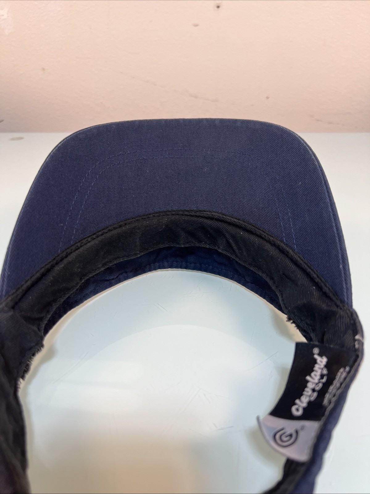 Cleveland Golf Visor Navy Blue Adjustable Lightweight Sun Hat