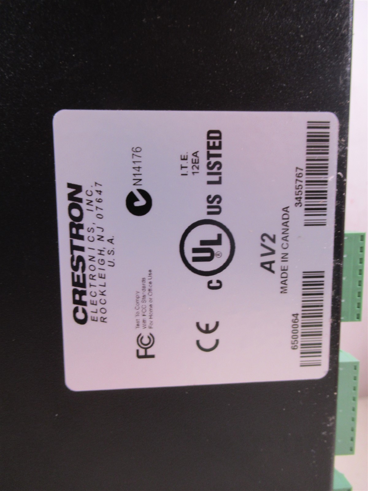 Crestron AV2 Audio Video Control Processor Dual-Bus Audio Video (AV) Control