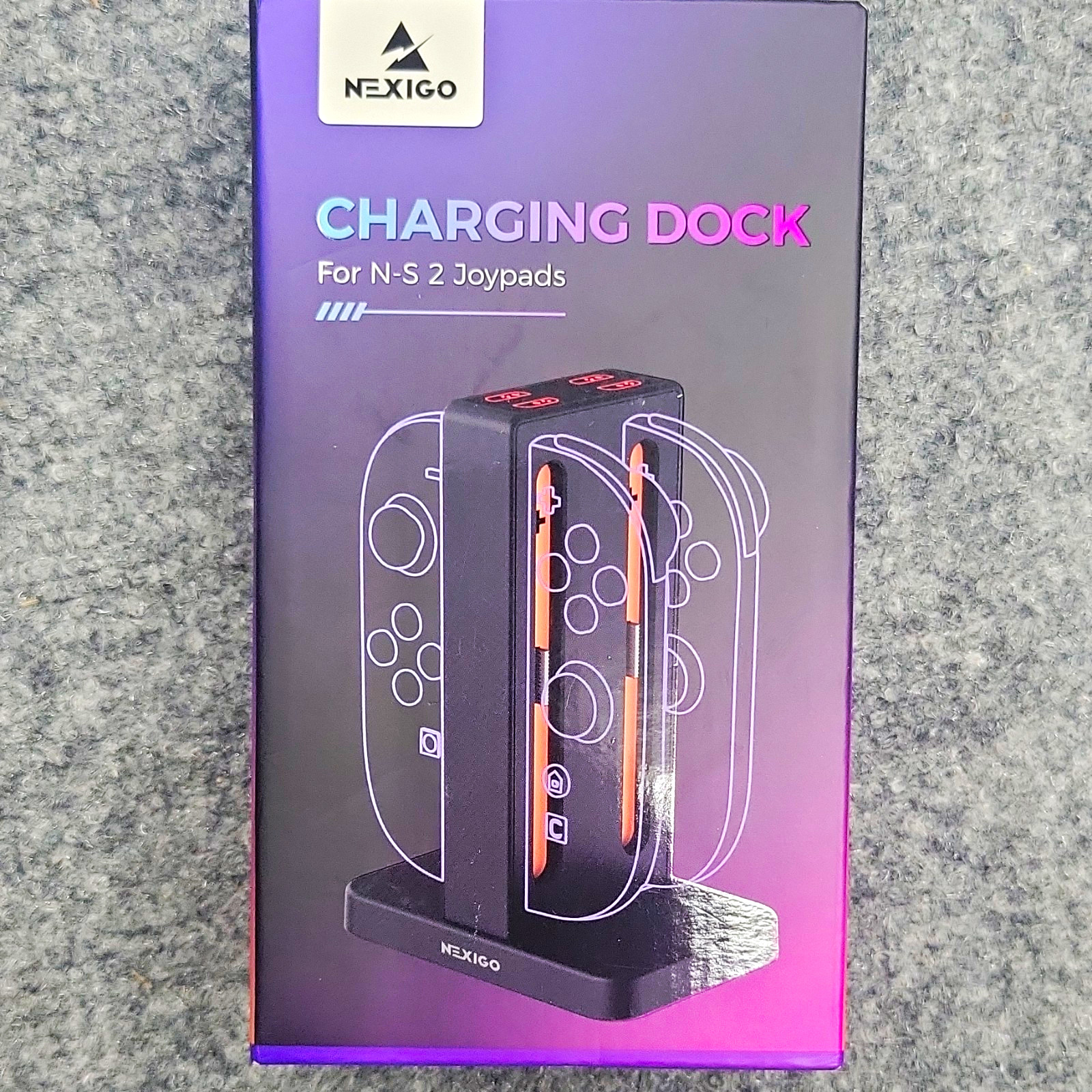 NexiGo S2D2 Charging Dock for Nintendo Switch Controller Black