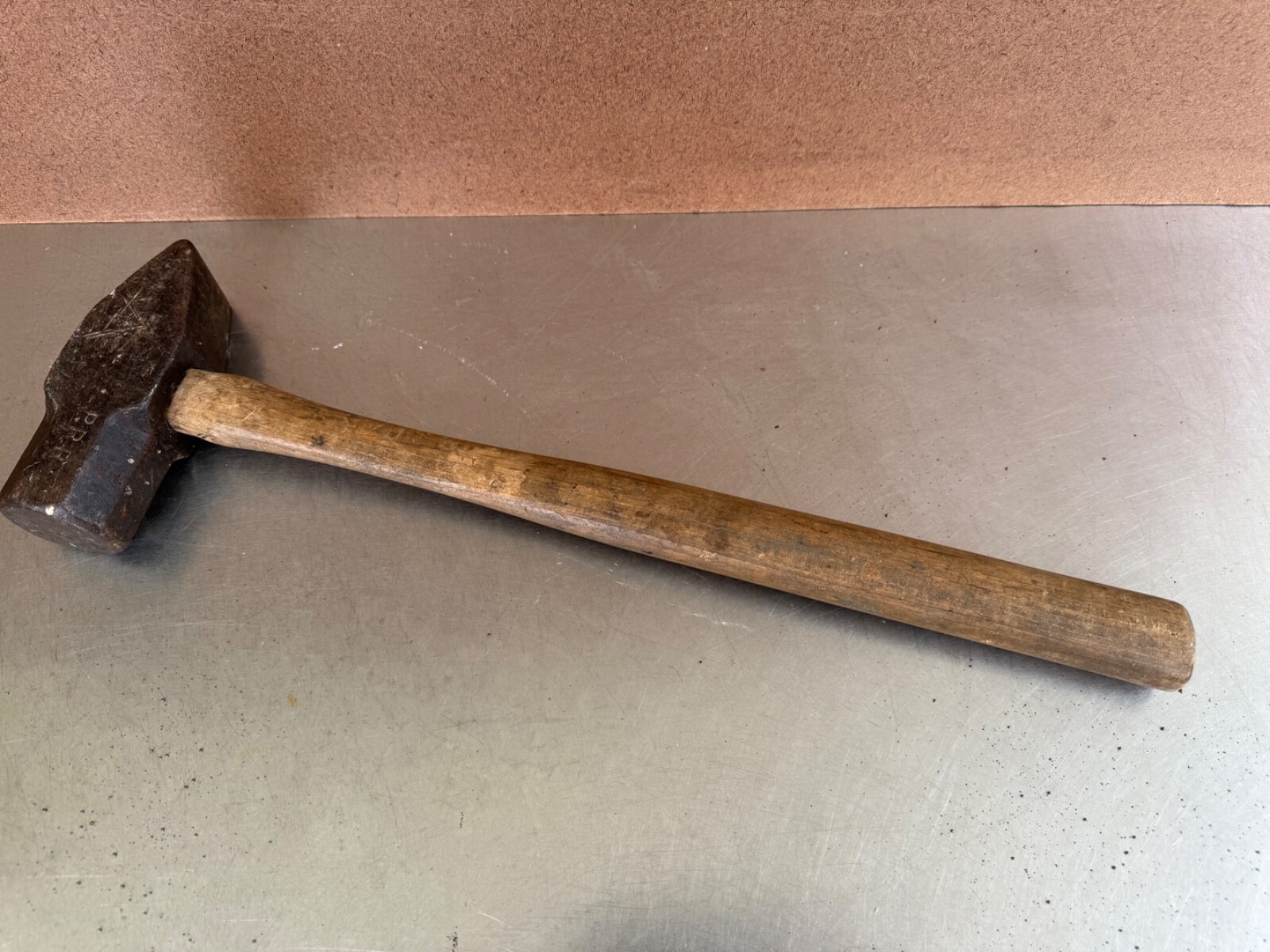 Vintage PRR Engineers Hammer Blacksmith Cross Peen Marked Company logo 3.9 Pound
