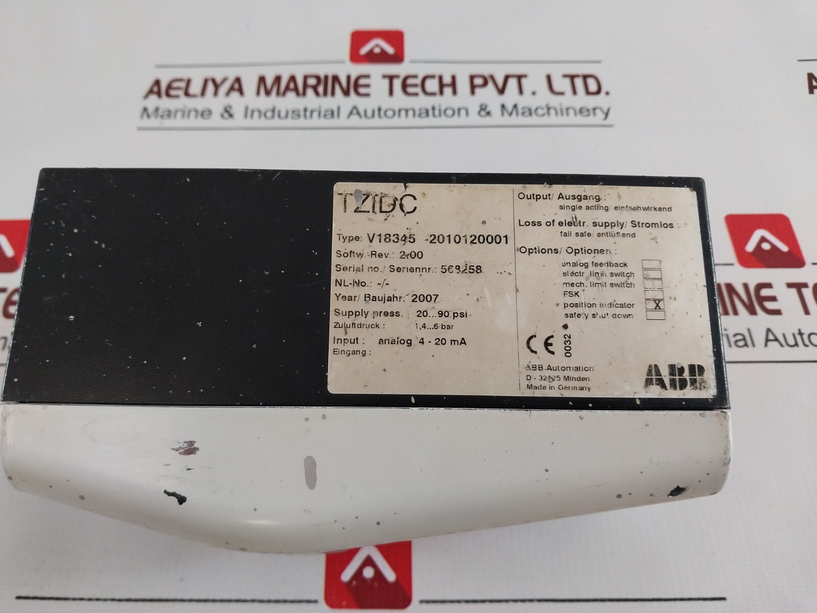 Abb v18345-2010120001 position indicator