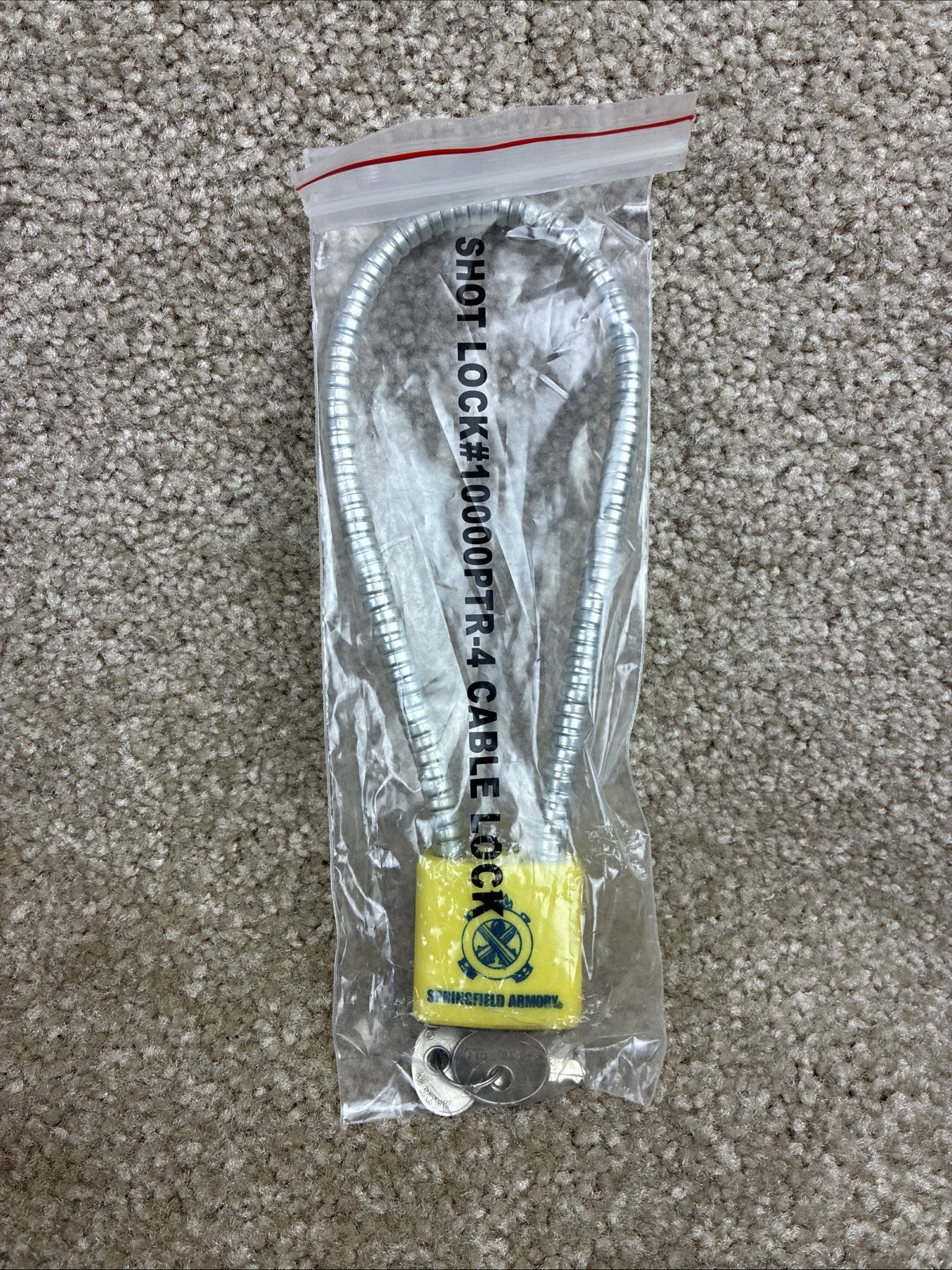 Springfield Armory #10000PTR-4 Cable Lock Unused In Original Packaging