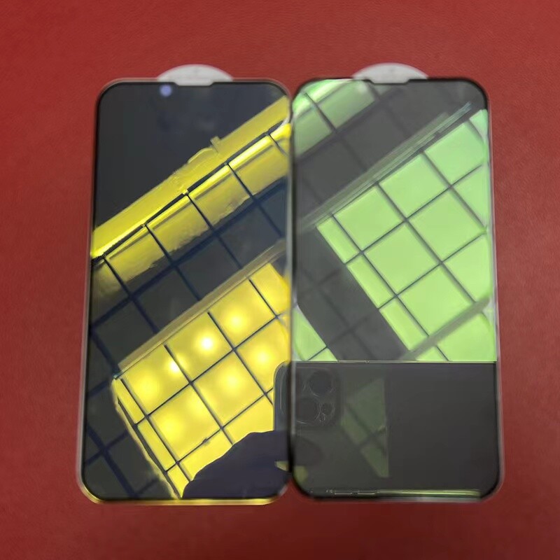 Mirror Privacy Tempered Glass Anti-Spy Screen Protector For iPhone 14 13 Pro Max