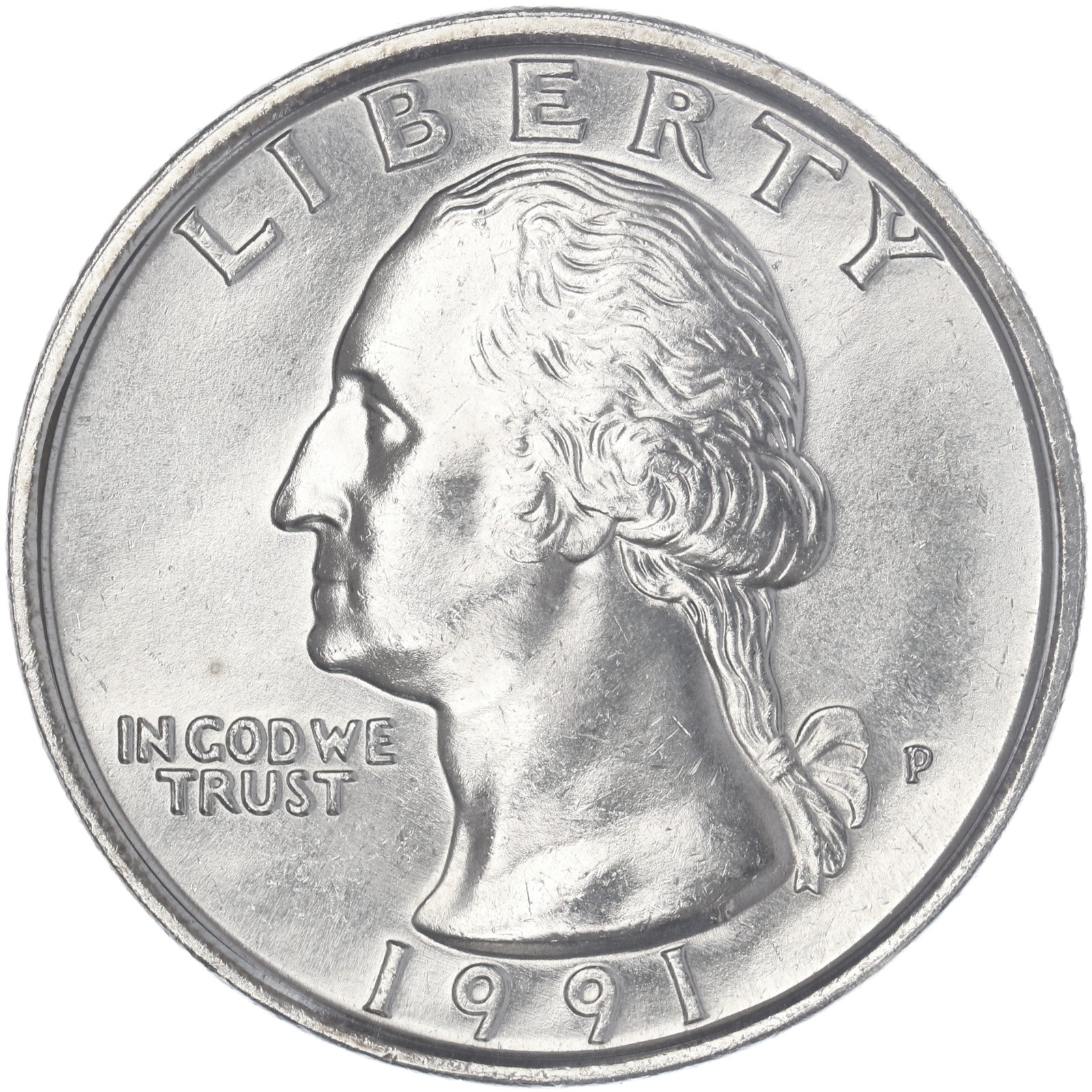 1991 P Washington Quarter BU US Coin See Pics O576