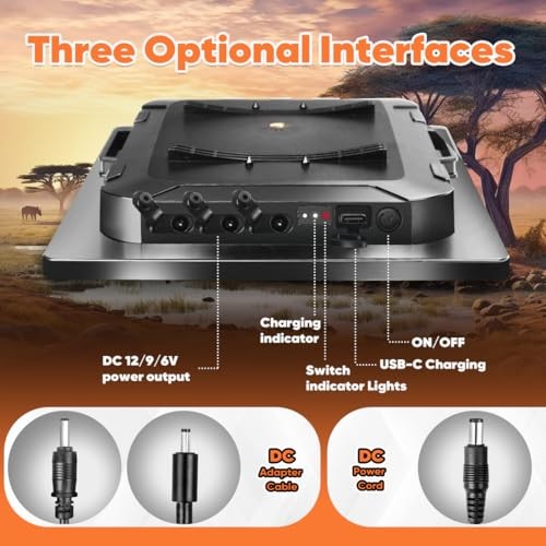 6W Solar Panel for Trail Camera - Solar Kit - 6000mAh - Rechargeable