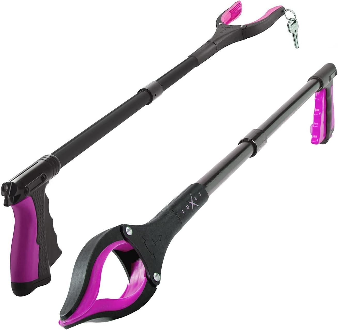 Grabber Reacher Tool - 2 Pack - Latest Version Long 32 Inch Foldable Pick Up