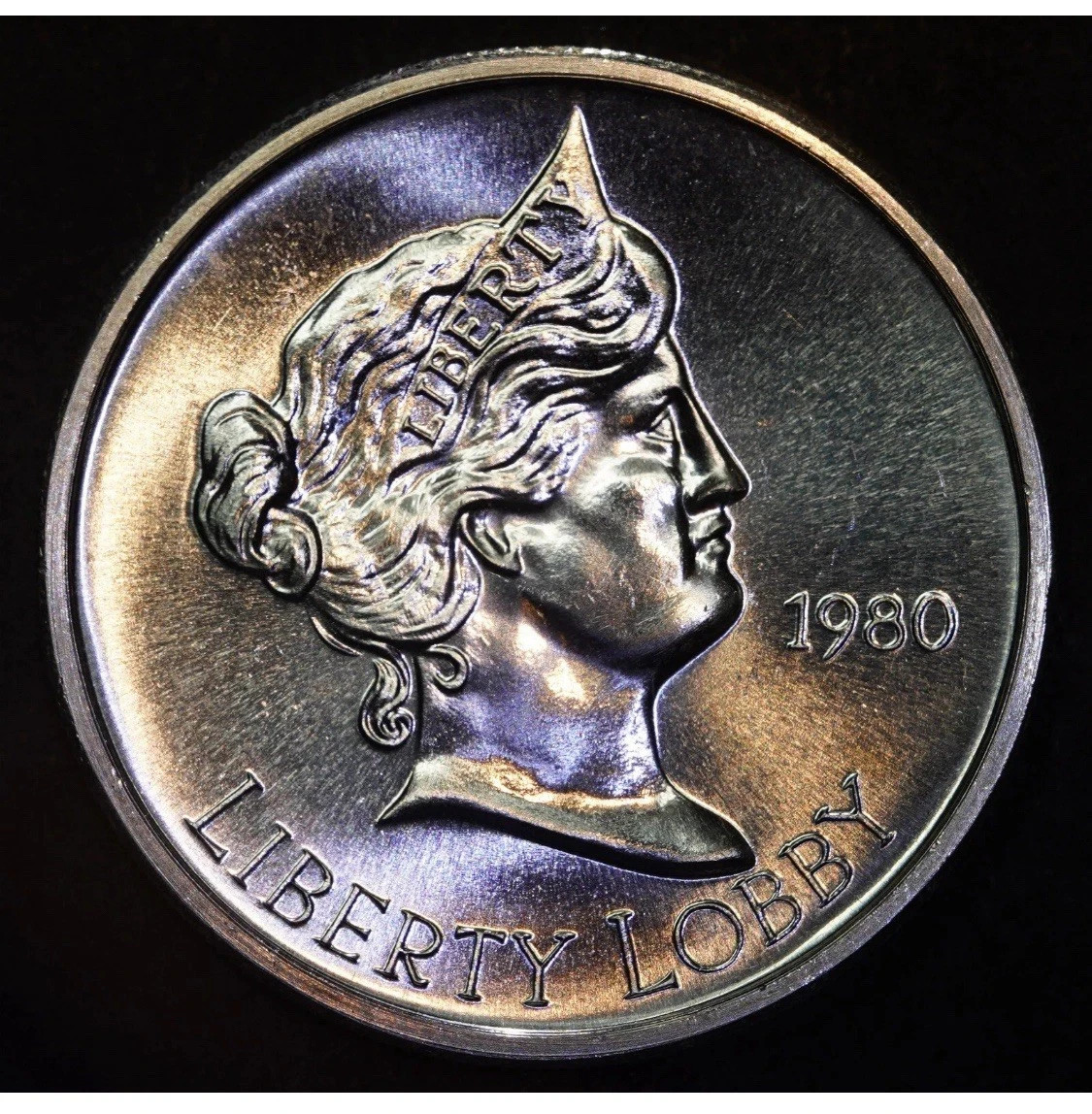 1980 1 Oz 999 Round One Silver Eagle Guaranteed Liberty Lobby Integrity BU