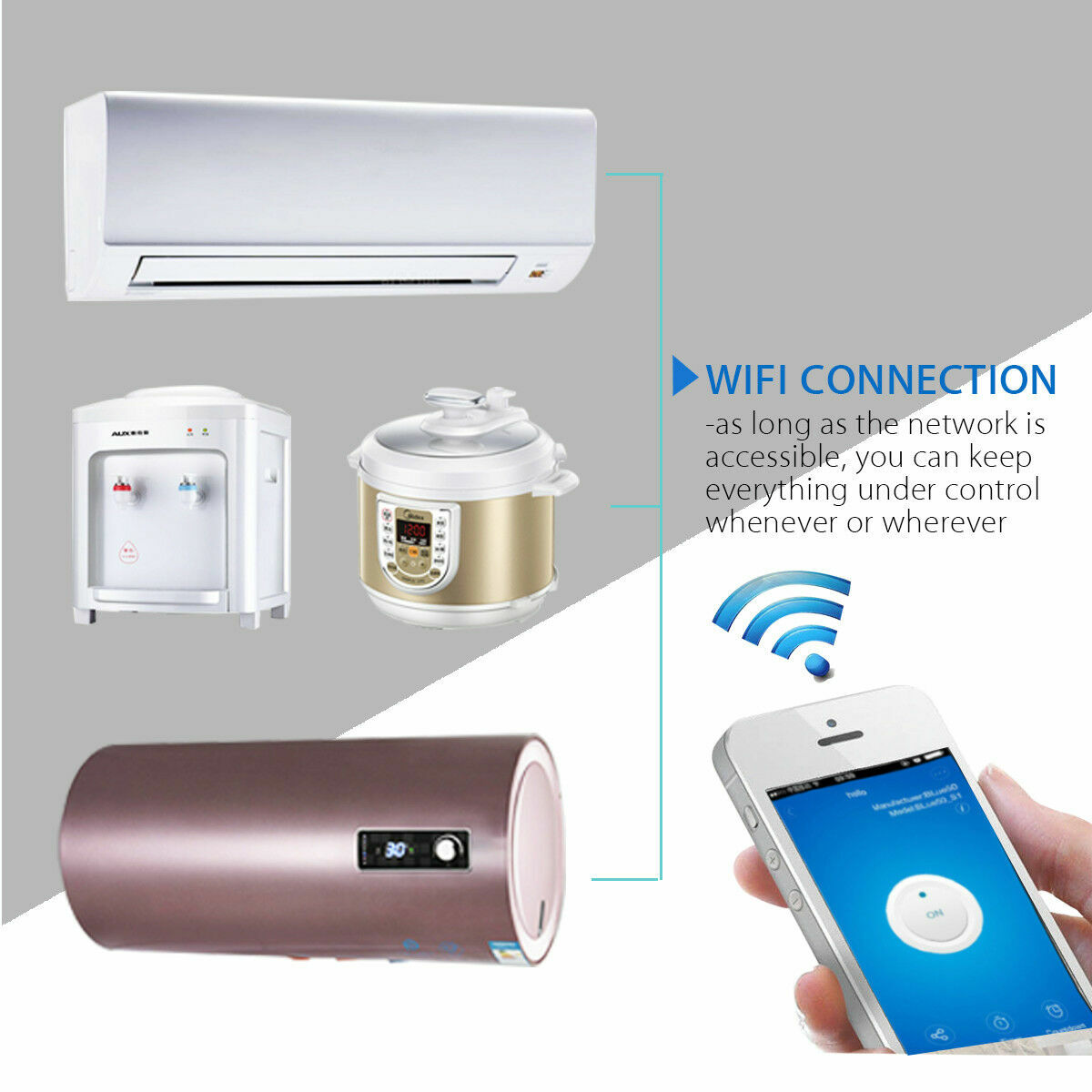 Wifi Smart 16A EU Plug Power Socket Outlet Timer APP For ECHO ALEXA GOOGLE HOME