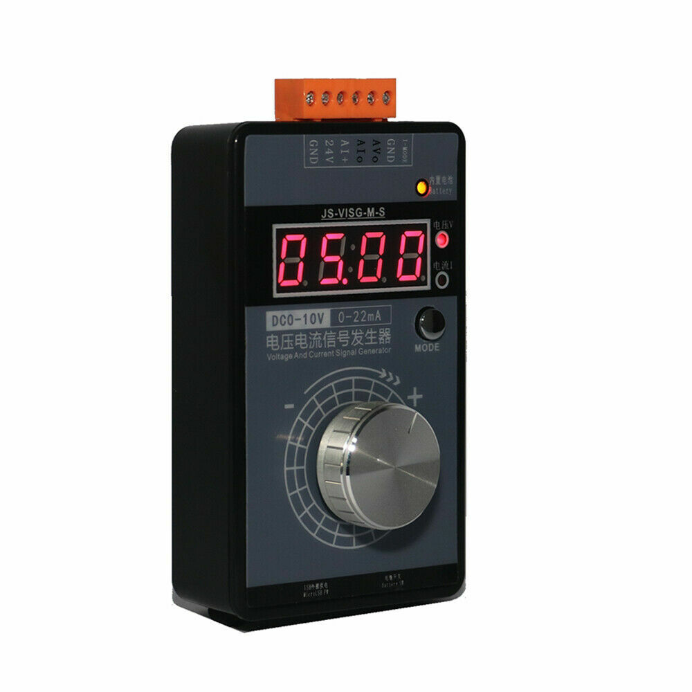 3.9“ Portable 0-5V 0-10V 4-20mA Signal Generator with Rechargeable Pocket E9I8