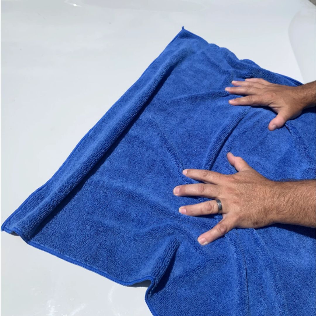 Auto Drive Large Microfiber Car Drying Towel 6SQFT, Super Absorbent, Blue..