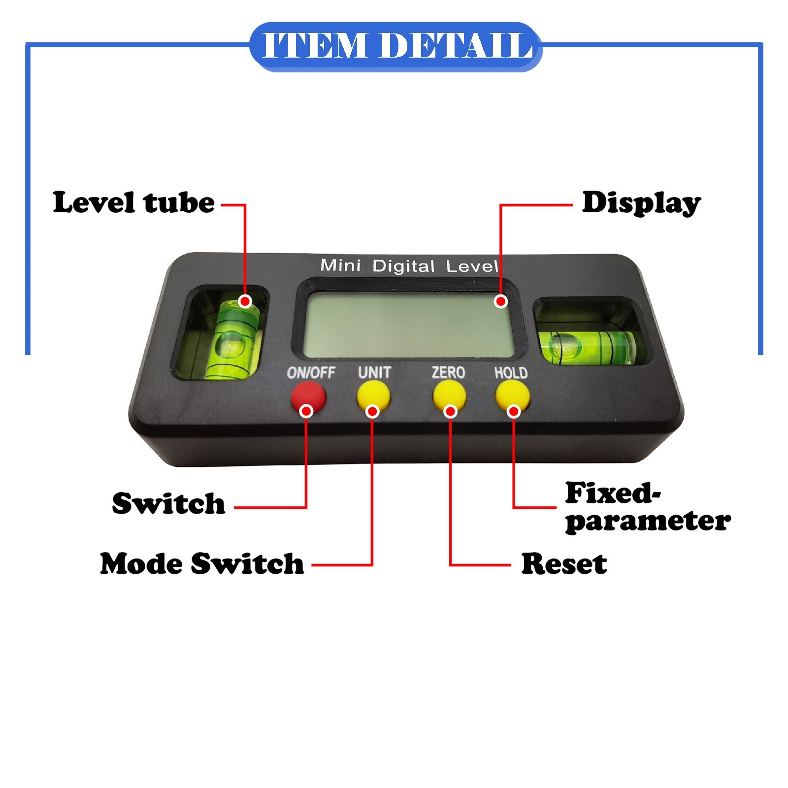 Car Four-wheel Aligner Steering Wheel Alignment Instrument Level Φ13.8"