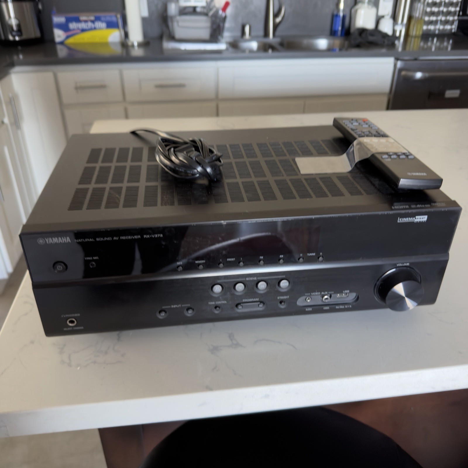 Yamaha RX-V383 5.1 Channel 4K Ultra HD AV Bluetooth Home Theater Stereo Works