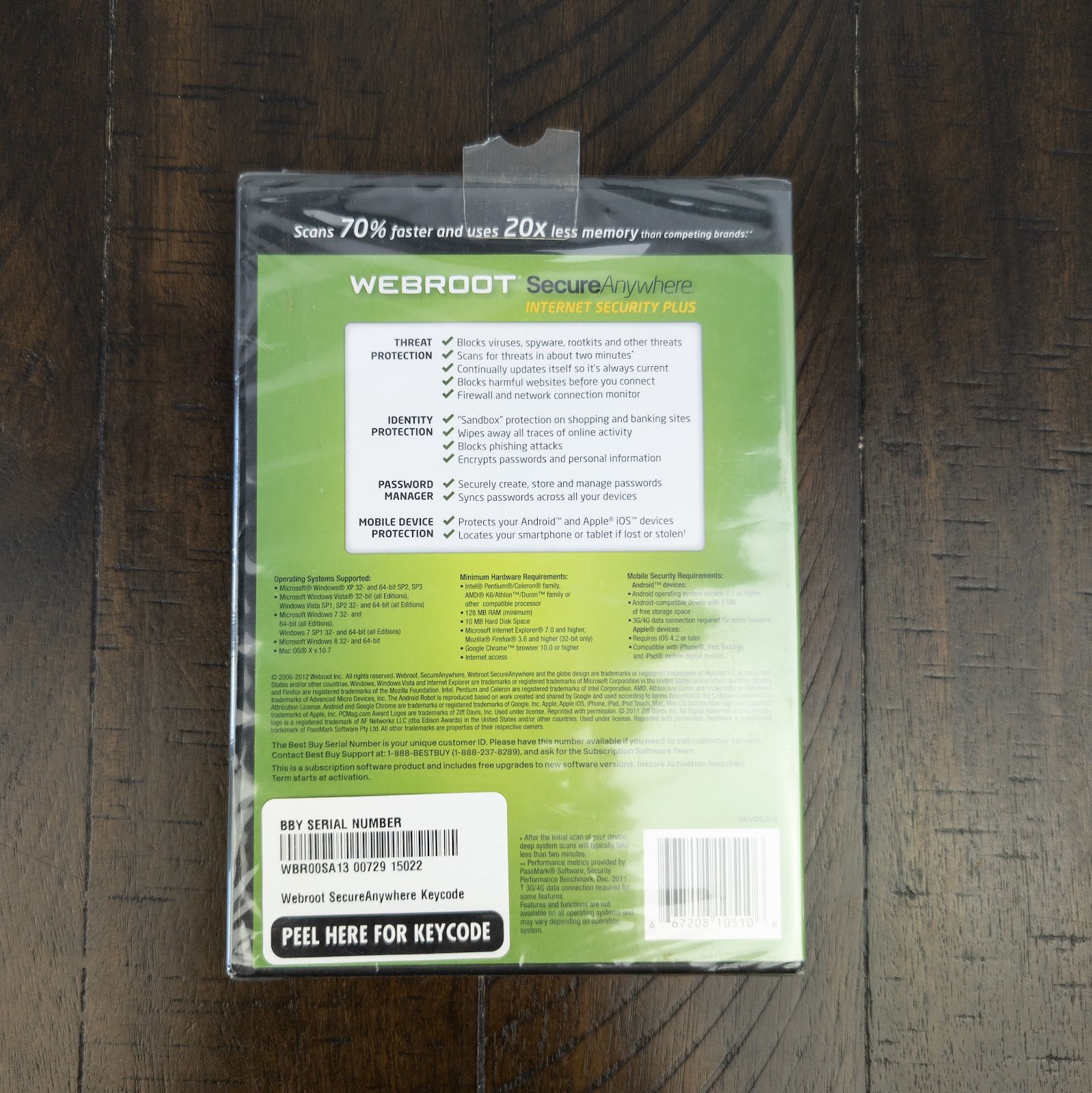 Webroot SecureAnywhere Internet Security Plus CD 3-Device