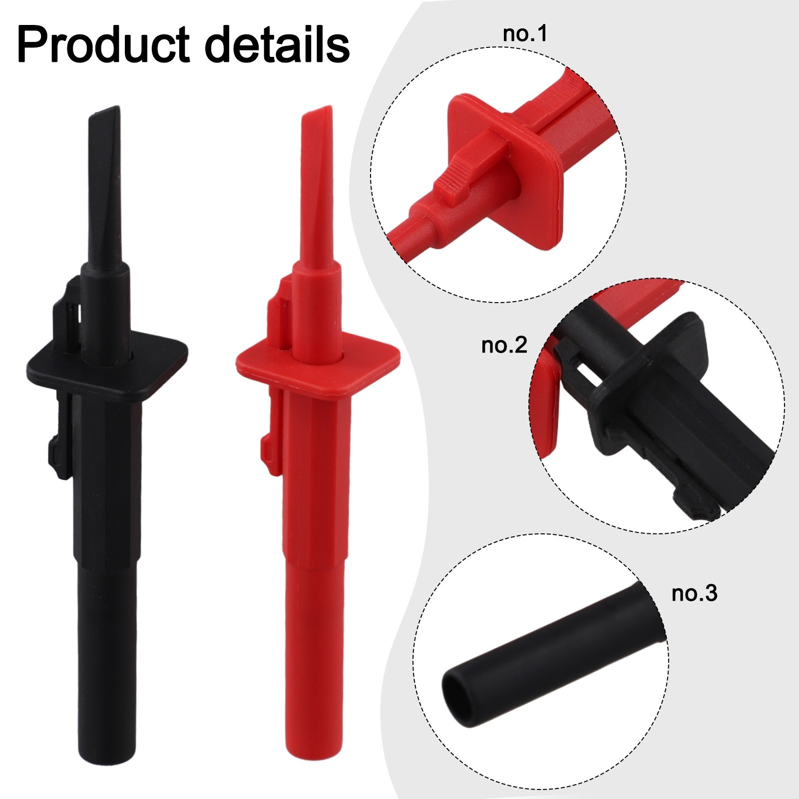 4mm Multimeter Probes Silicone Banana Socket for Quick Test Hook Clamp Spring