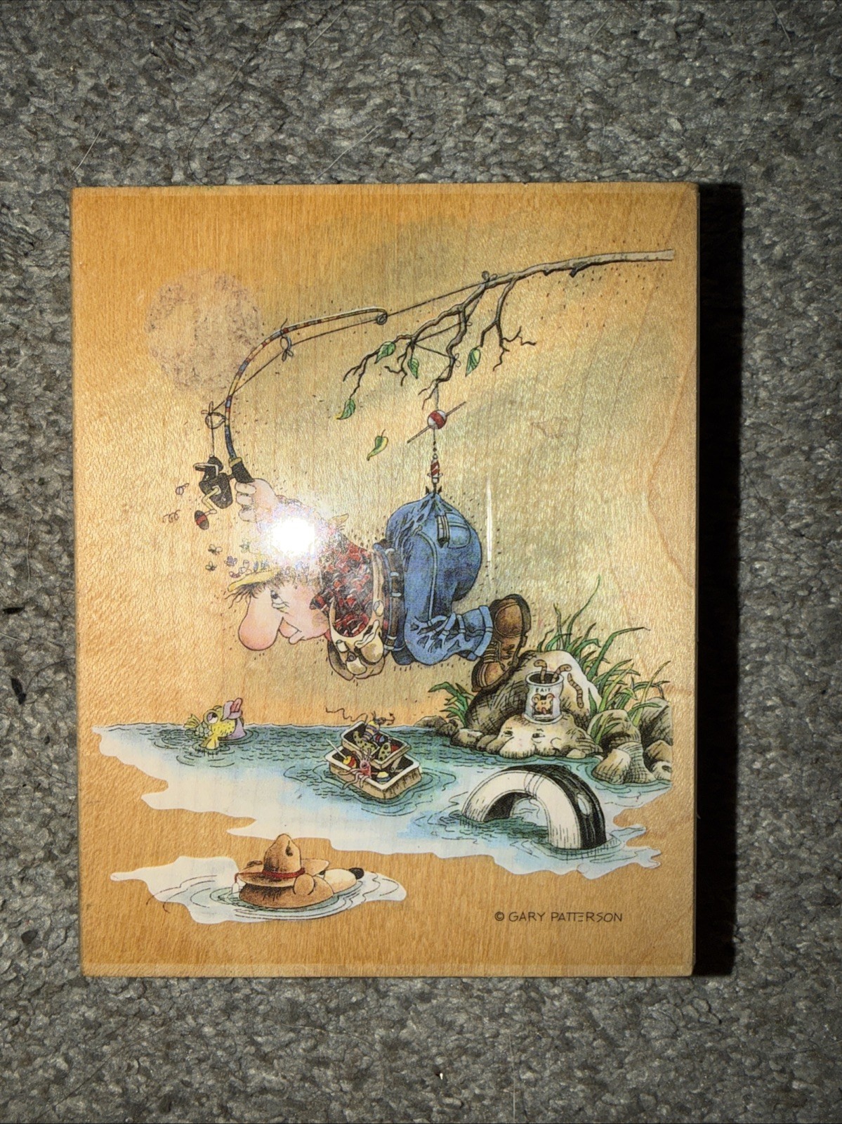 Vintage 1999 Stamps Happen-Gary Patterson 90102-Birdie-Wood Mounted Rubber Stamp