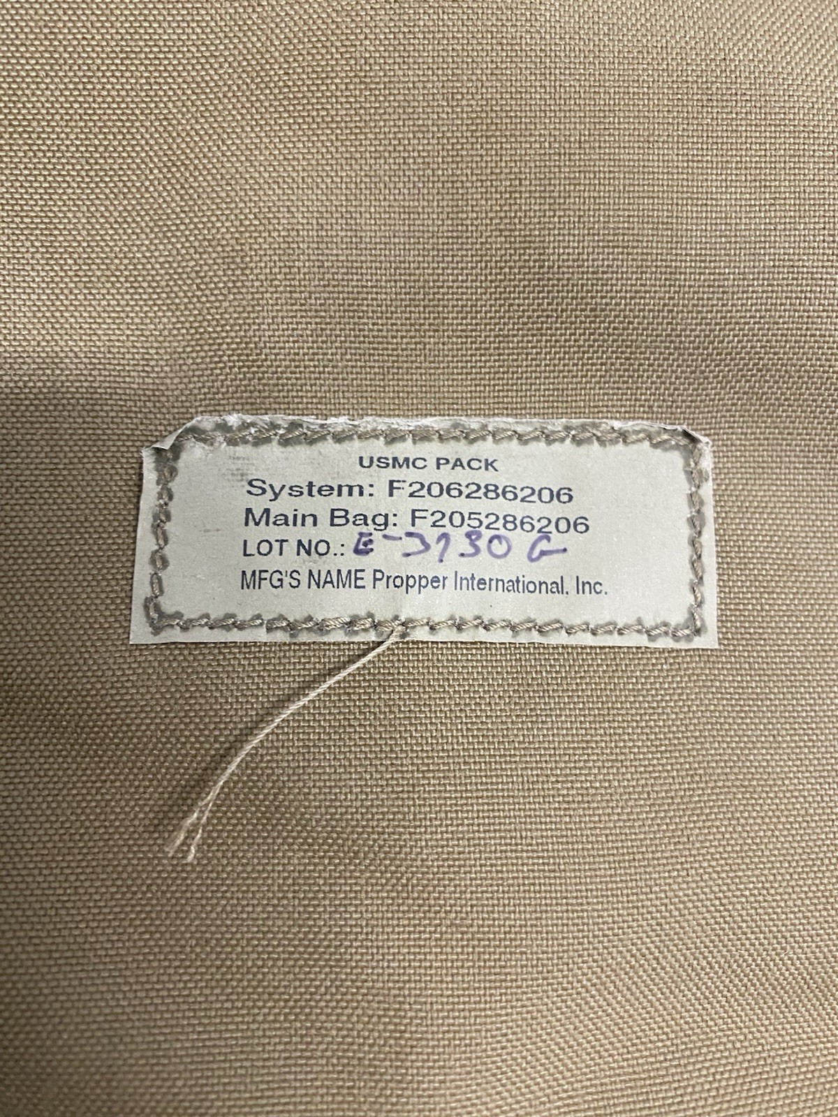 USMC FILBE Rucksack Set Complete Without Frame #1
