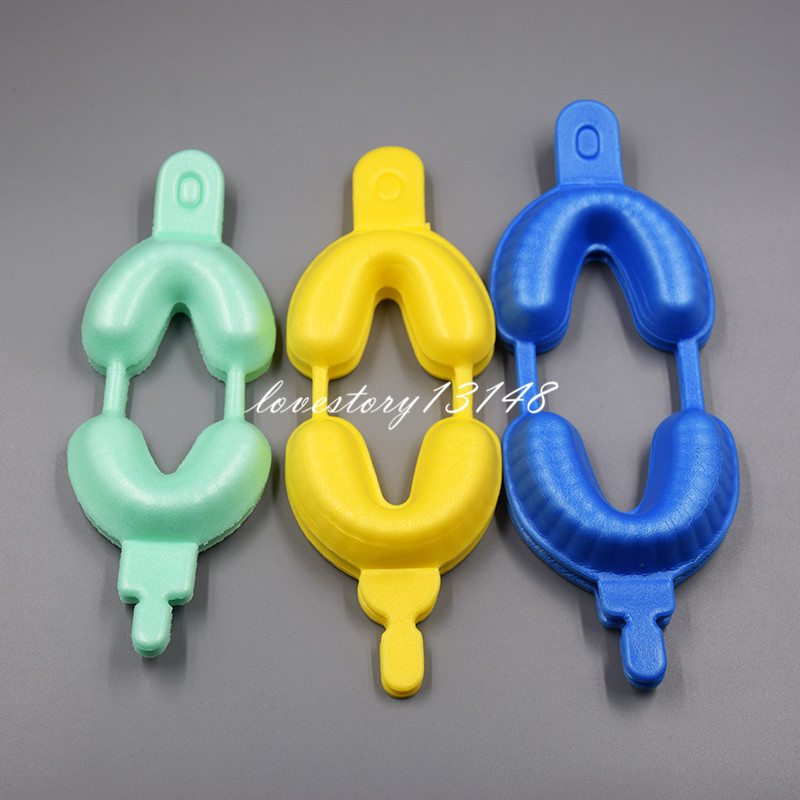 100/200X Dental Fluoride Disposable Dual Arch Trays For Gel Or Foam 3 Size Sale