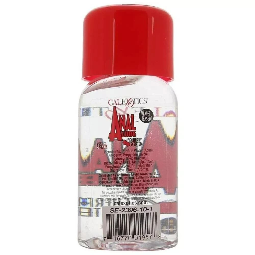 Anal Lube Cherry Scented Water Based Lubricant 6 oz