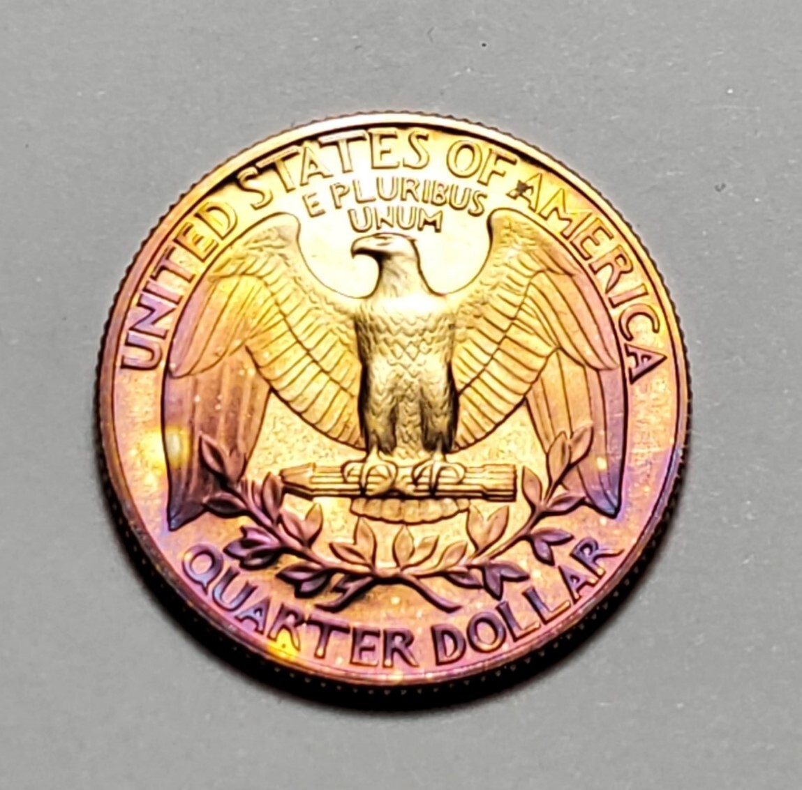 TONED 1991 S WASHINGTON QUARTER PROOF UNC #C1783
