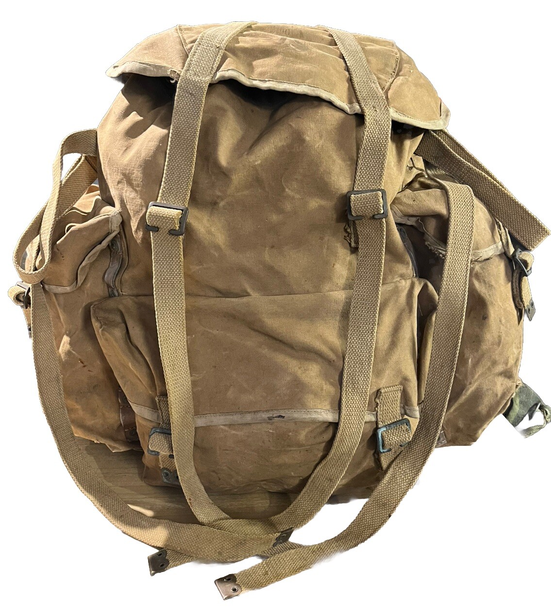 British Army WW2 Backpack Bergen Bag Canvas Commando Late Old Military Surplus