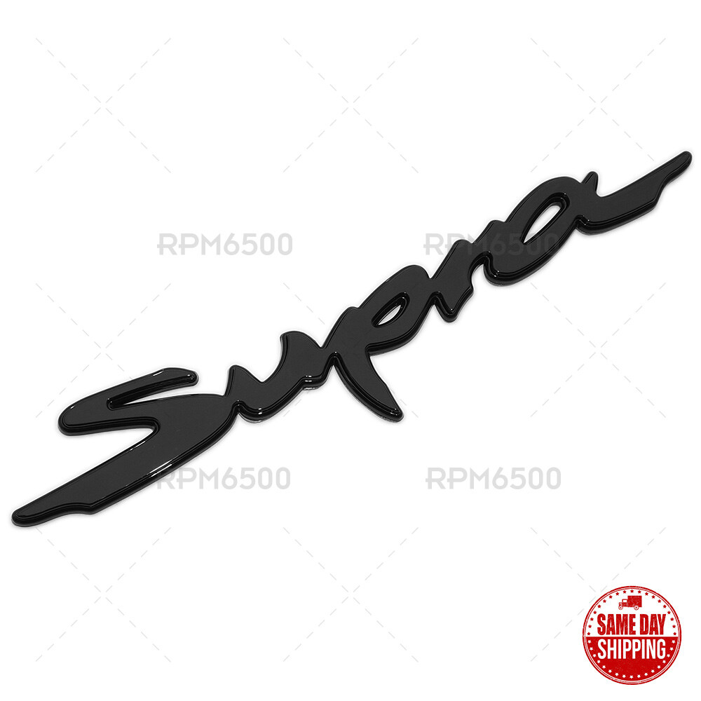 Toyota GR Supra Letter Trunk Bumper Liftgate Emblem Badge Logo TRD Sport Black